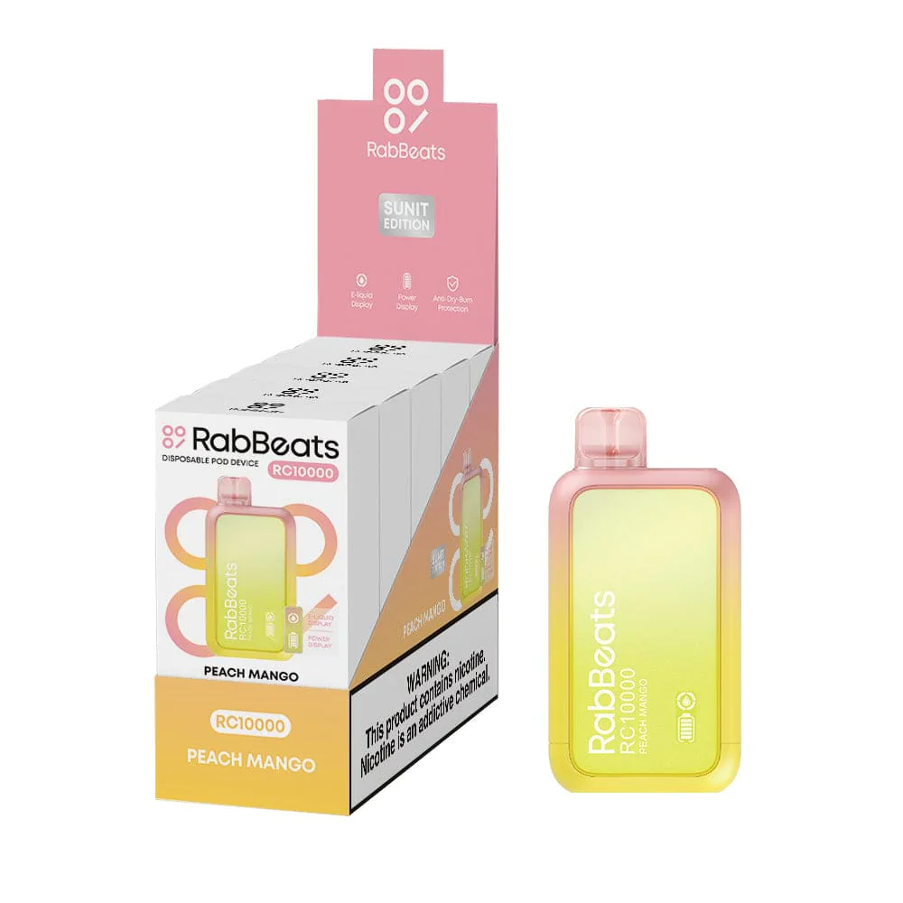 Peach Mango - RabBeats RC10000 | Online Vape Shop - Image 3