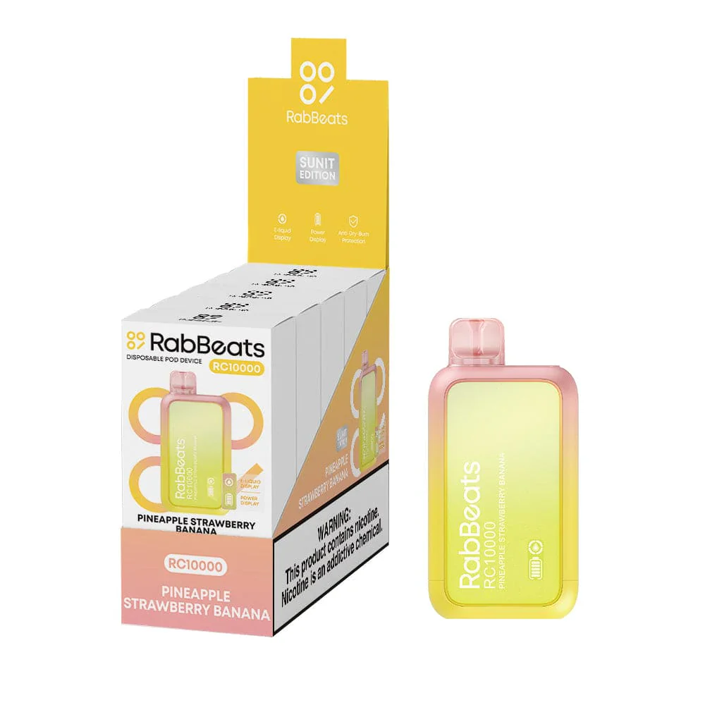 Pineapple Strawberry Banana - RabBeats RC10000 | Online Vape Shop - Image 3